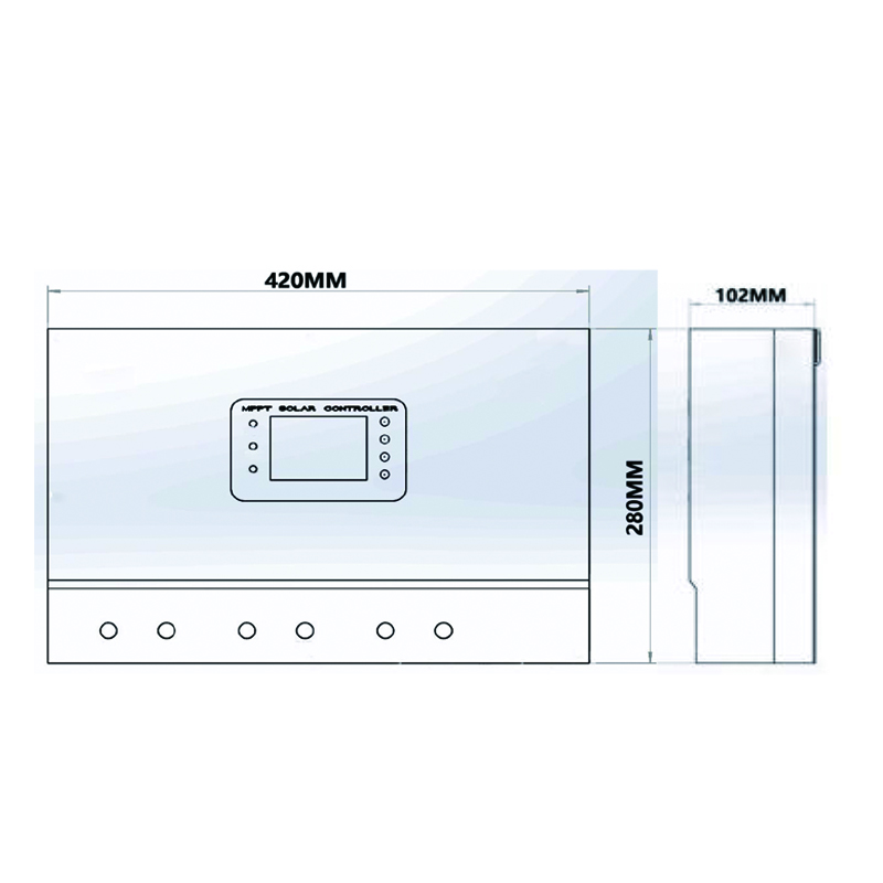 mppt solar charge controller mars technical drawi 02